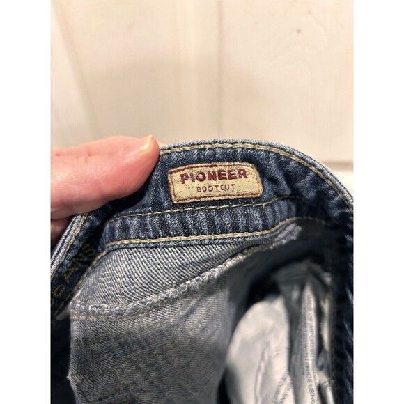 Silver Jeans‎ Womens 29x31 (30x28) Denim Pioneer Boot Cut Dark Wash Flap Pockets - Picture 11 of 13